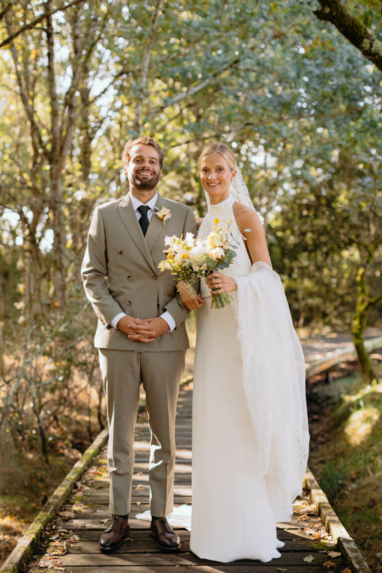Bouquet de fleur costume robe forêt