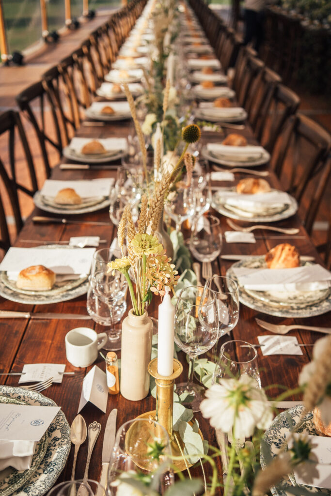 table banquet fleuris
