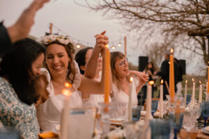 repas de mariage festif